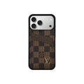 Funda con tarjetero LV Marrón Classic para iPhone