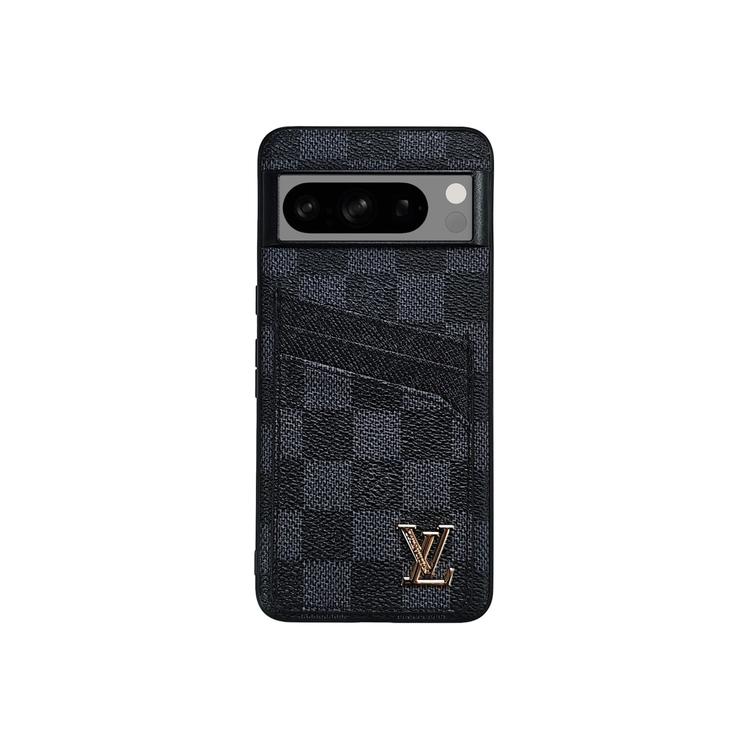 Funda con tarjetero LV Negro Classic para Google Pixel