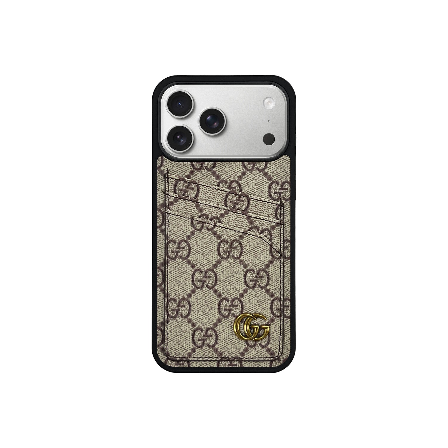 Funda con tarjetero GG Monogram para iPhone