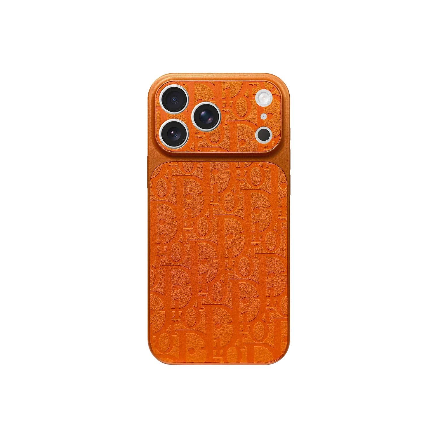 Funda DD Naranja Monogram para iPhone