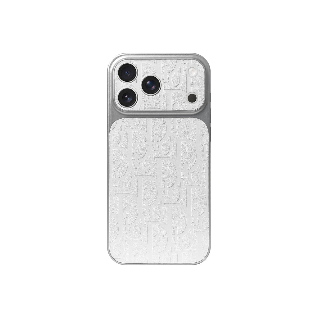 Funda DD Blanco Monogram para iPhone