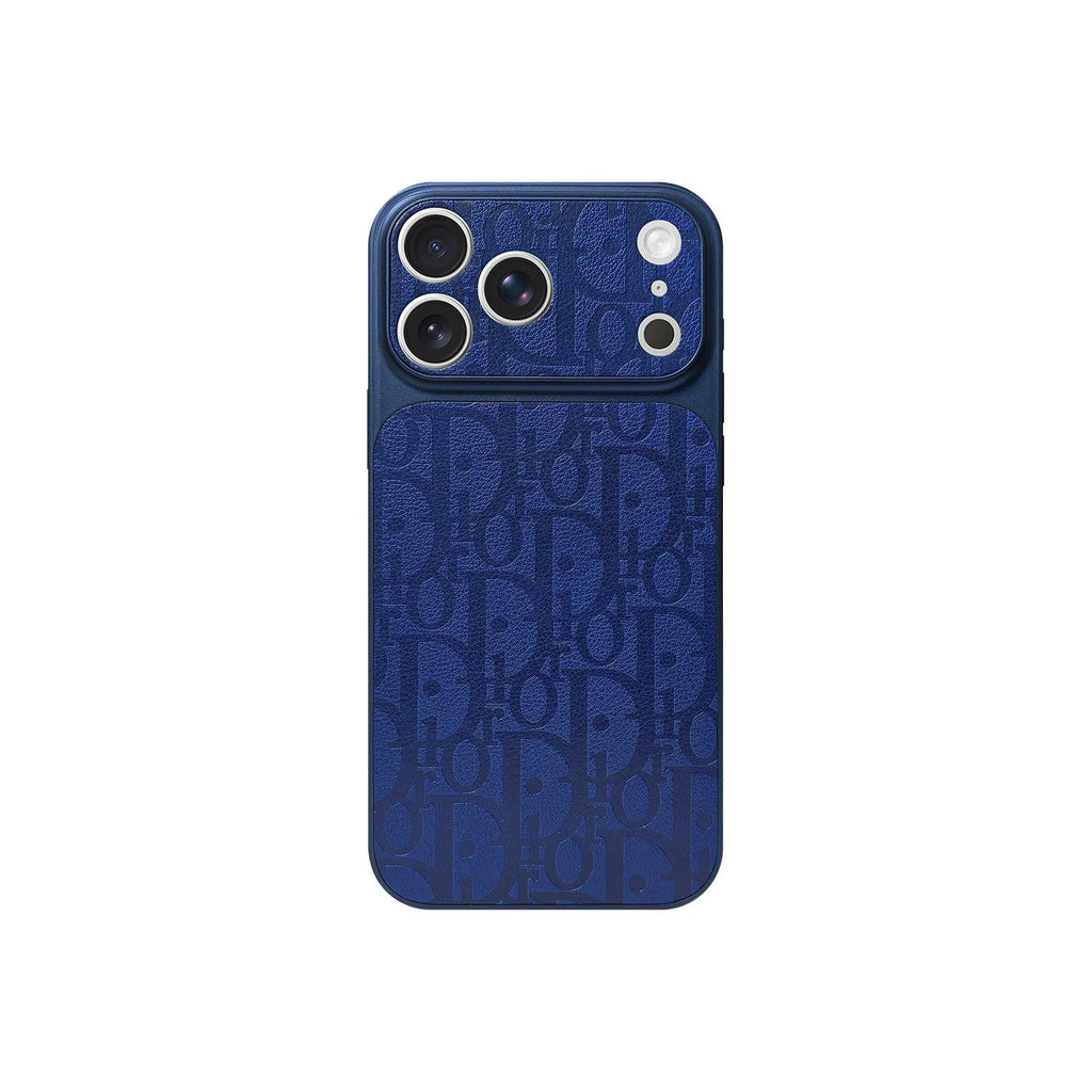 Funda DD Azul Monogram para iPhone