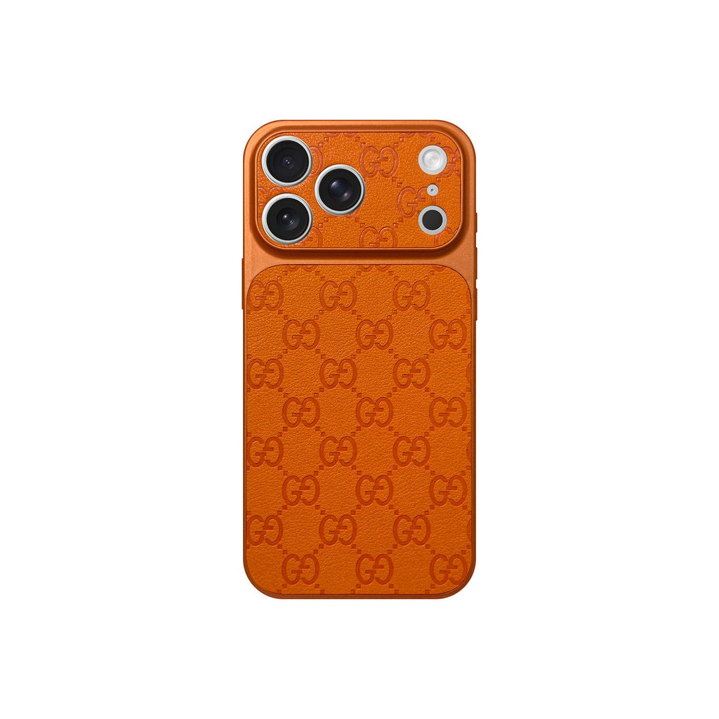 Funda GG Naranja Monogram para iPhone