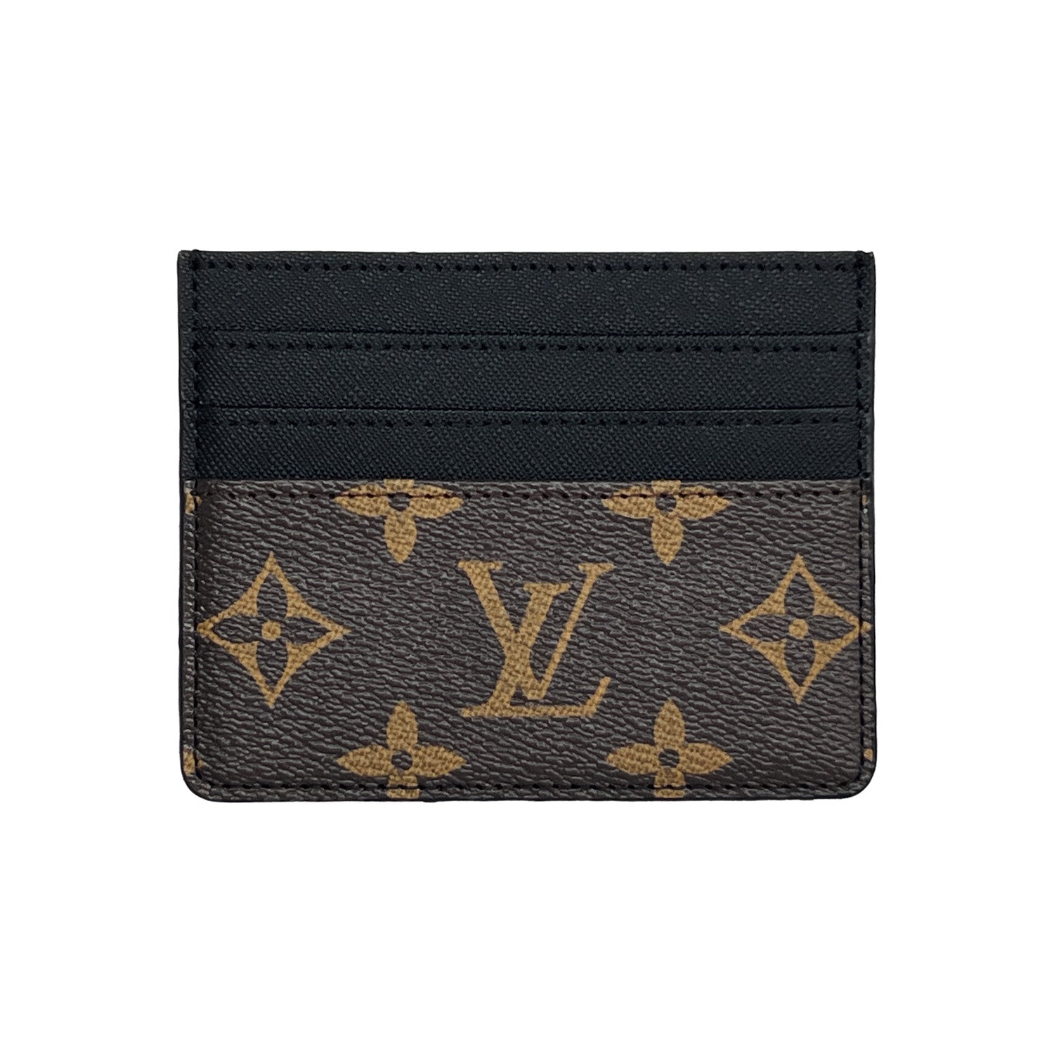 Tarjetero MagSafe LV Negro y Marrón Monogram