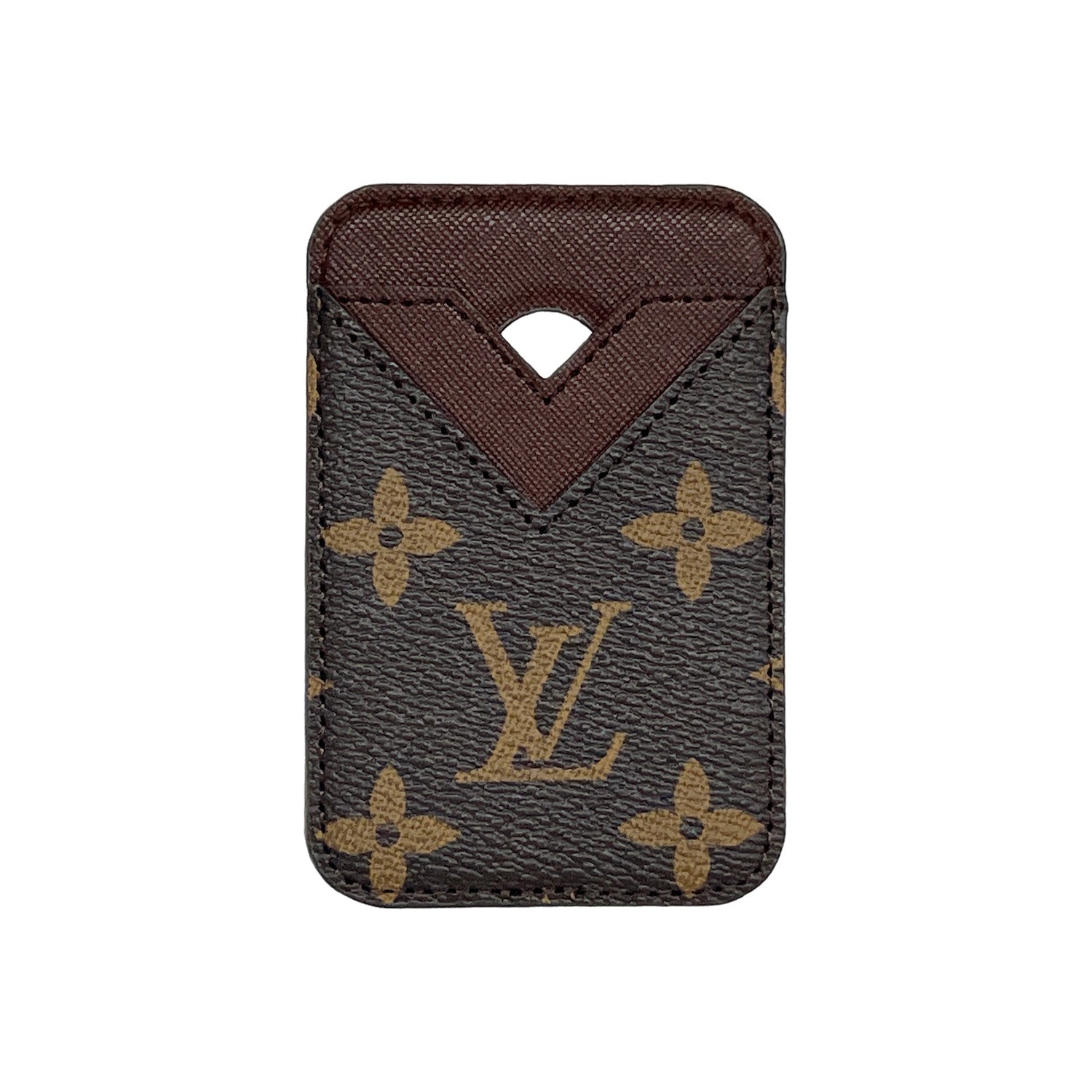 Tarjetero MagSafe LV Marrón