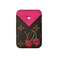 Tarjetero MagSafe LV Marrón-rosa
