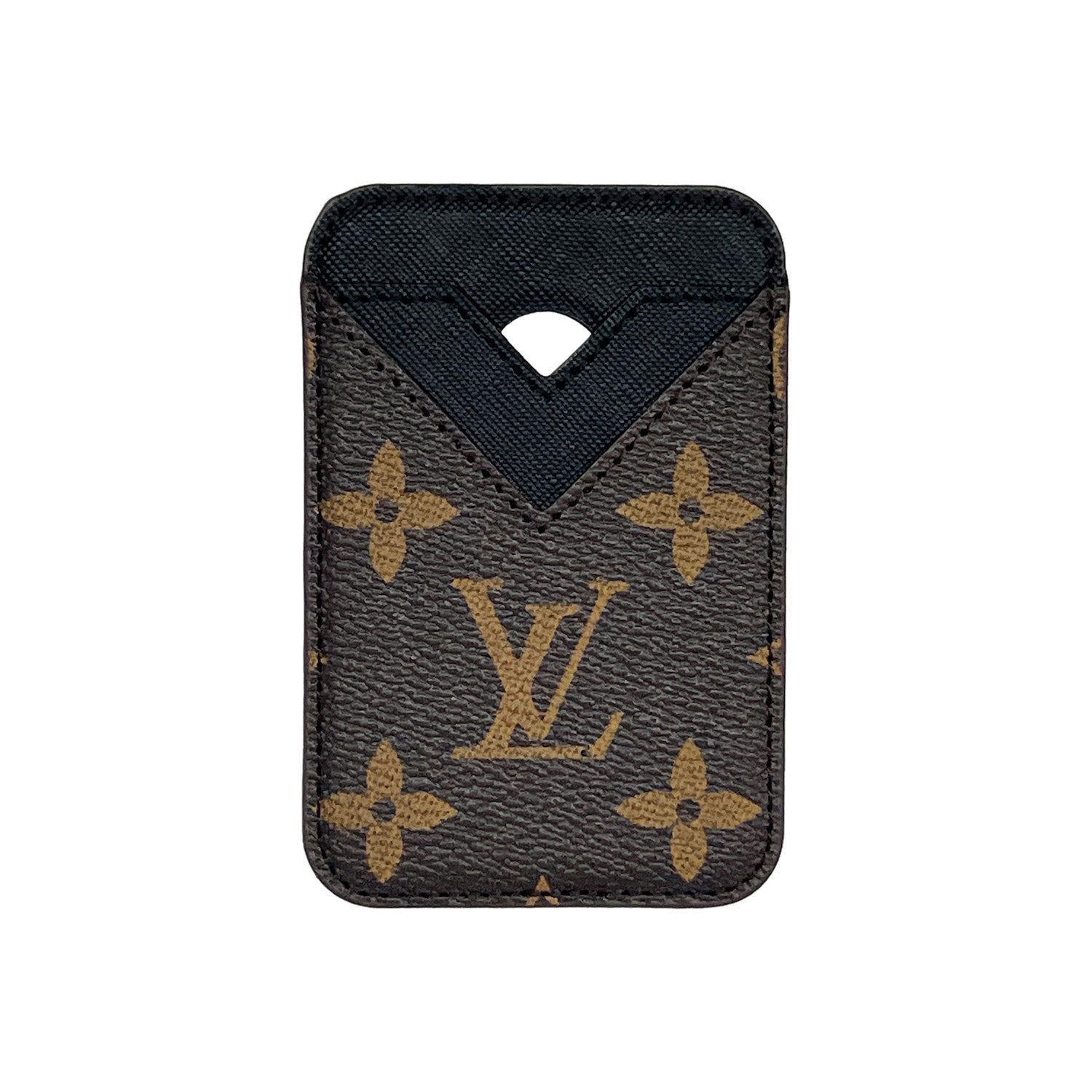 Tarjetero MagSafe LV Marrón/negro