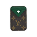 Tarjetero MagSafe LV Marrón/verde