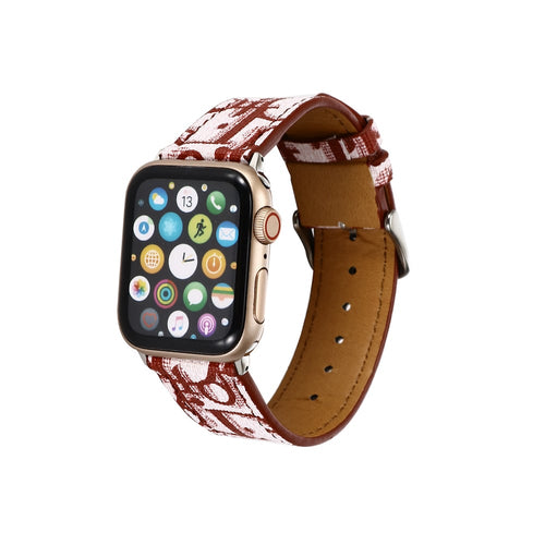 Correa CD Monogram Rojo para Apple Watch