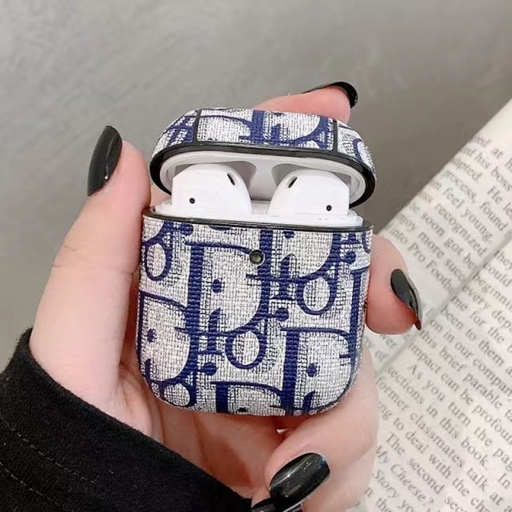 Funda CD Monogram Azul para AirPods