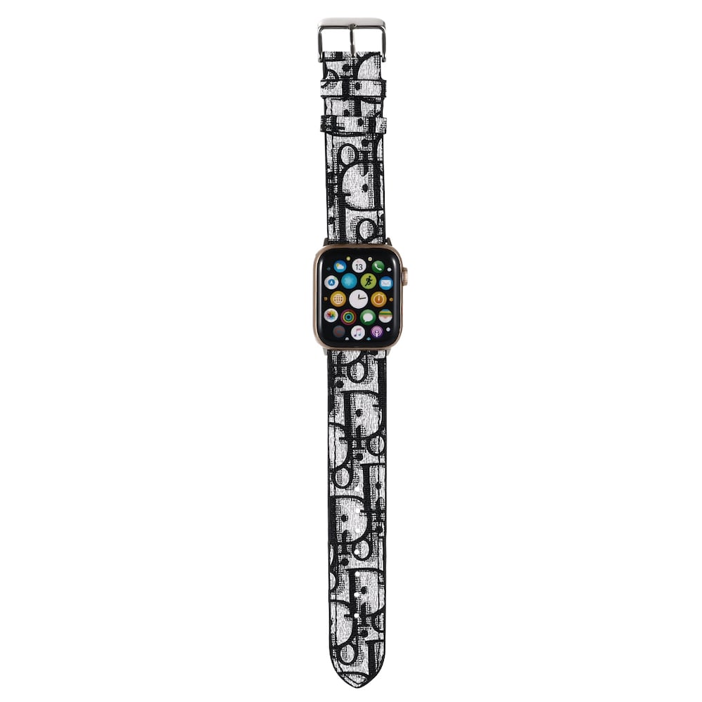Correa CD Monogram Negro para Apple Watch