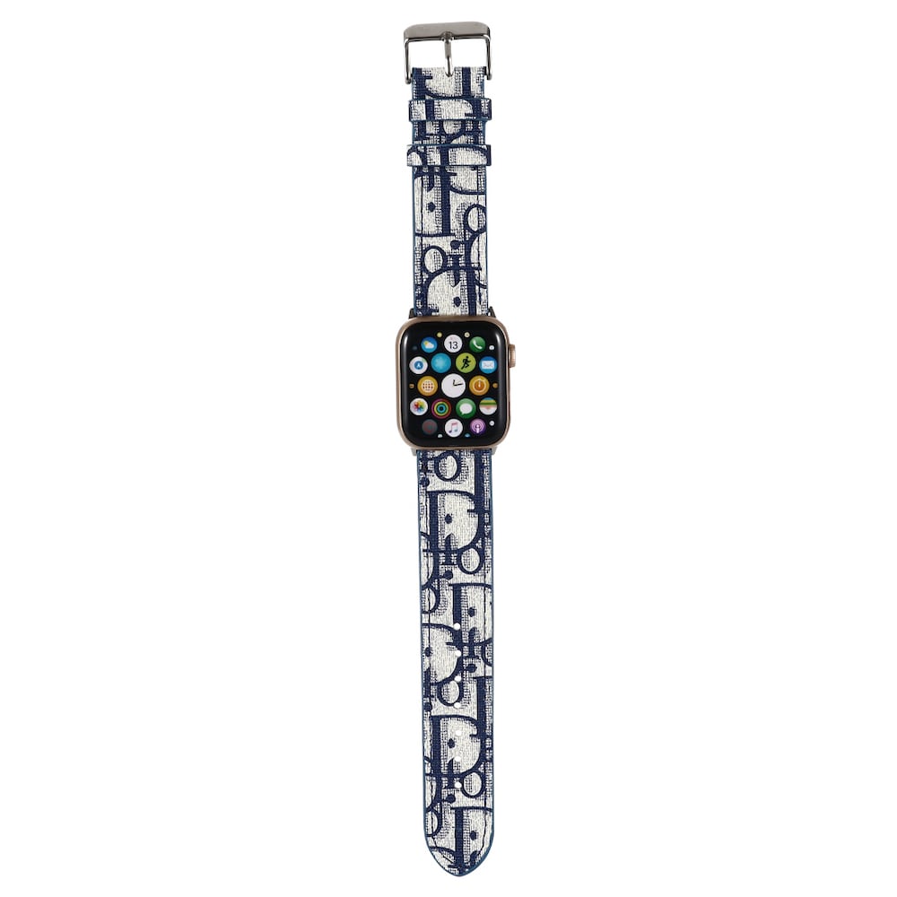 Correa CD Monogram Azul para Apple Watch