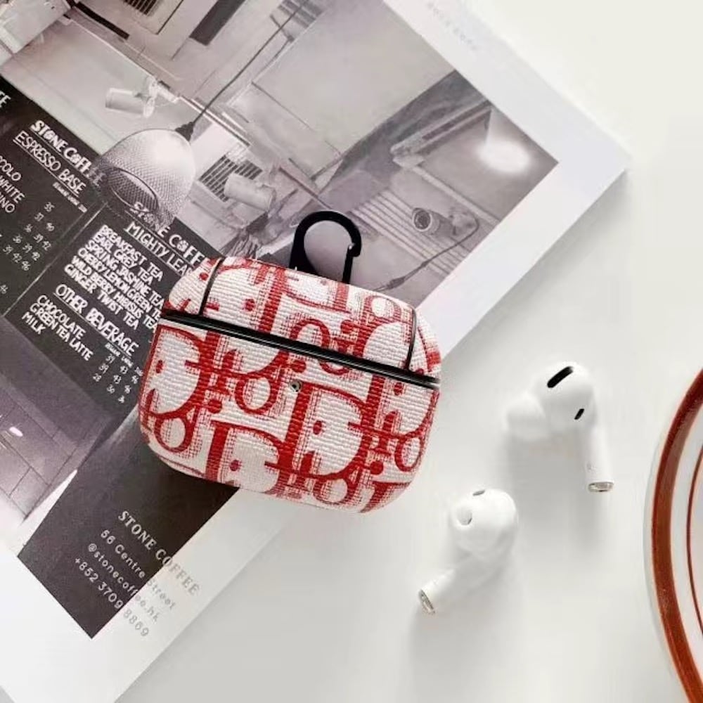 Funda CD Monogram Rojo para AirPods