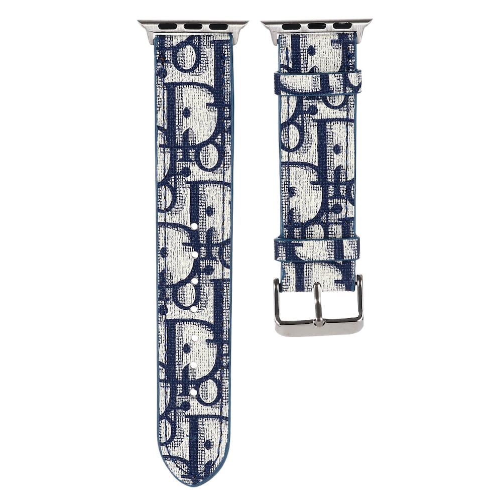 Correa CD Monogram Azul para Apple Watch