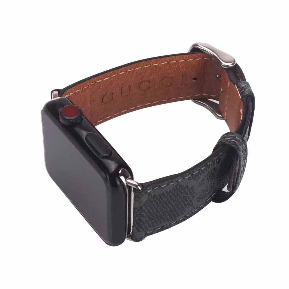 Correa GG Negro Monogram para Apple Watch