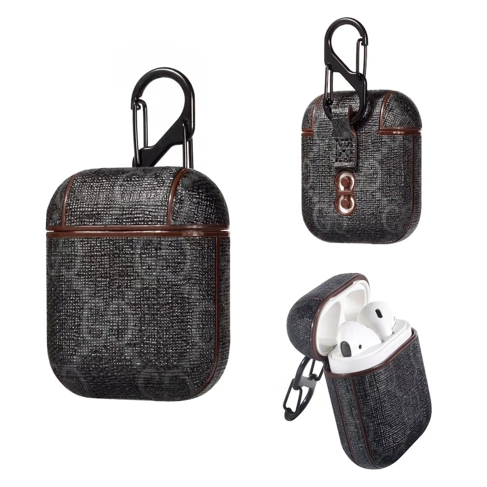 Funda GG Negro Monogram para AirPods