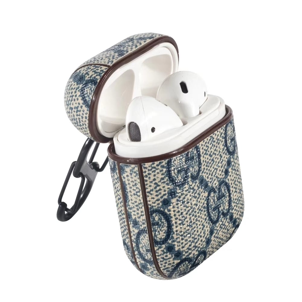Funda GG Azul Monogram para AirPods
