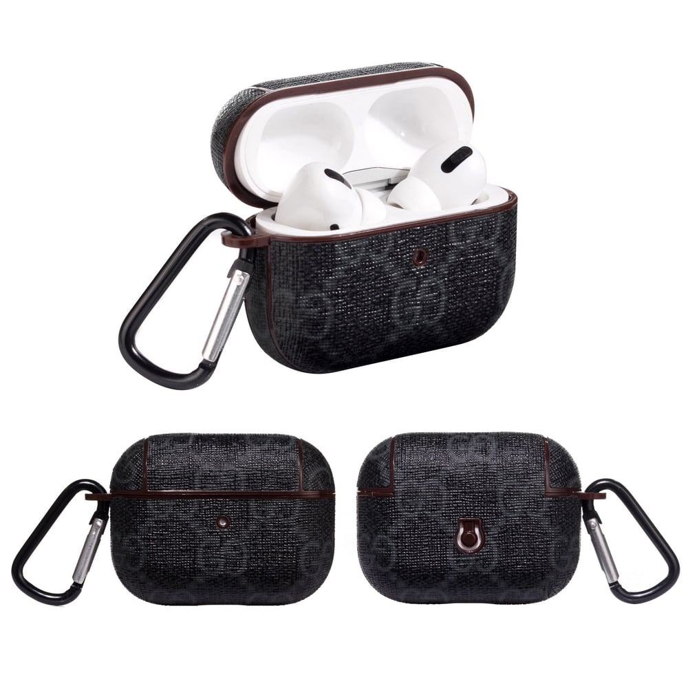 Funda GG Negro Monogram para AirPods