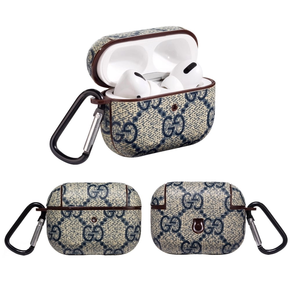 Funda GG Azul Monogram para AirPods