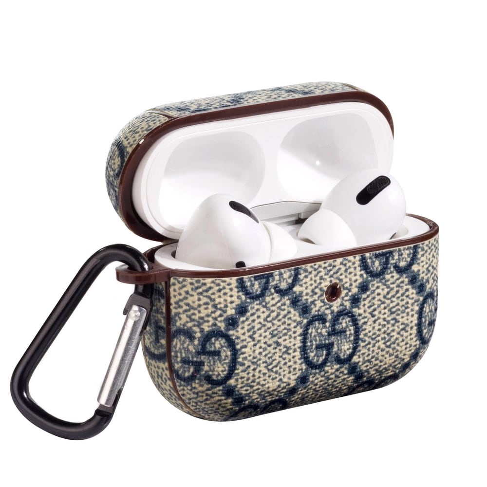 Funda GG Azul Monogram para AirPods