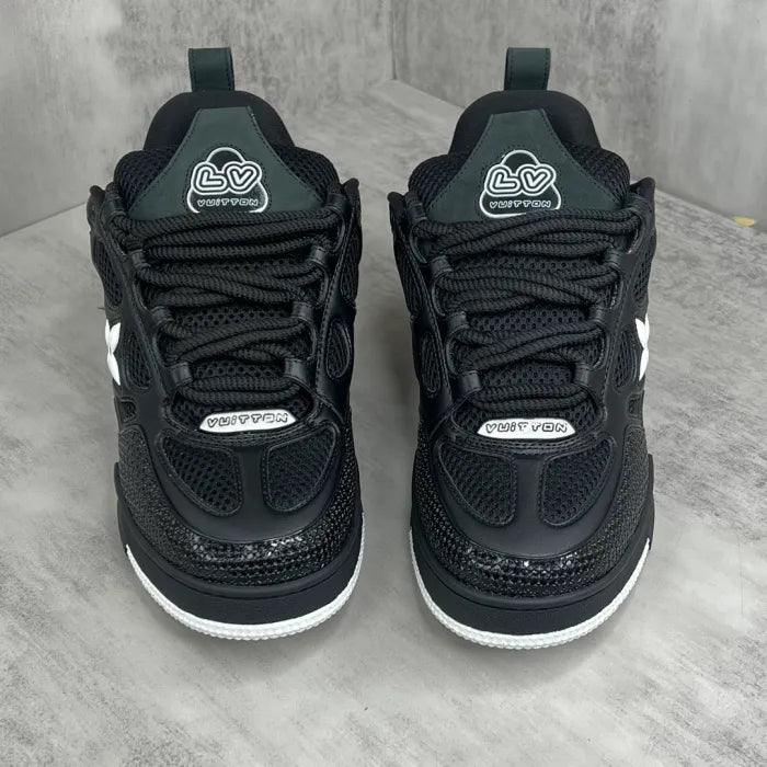LV Skate Sneaker Black White
