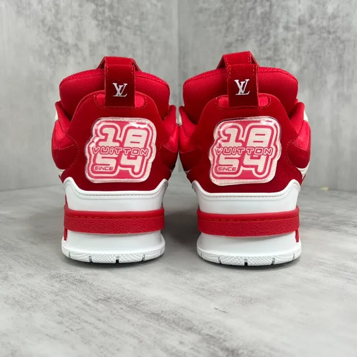 LV Skate Sneaker Red White