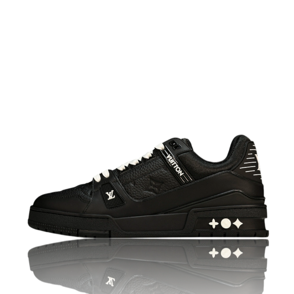 LV Trainer Low Monogram Black Embossed
