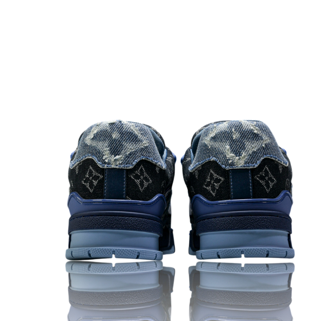LV Trainer Low Monogram Denim Blue
