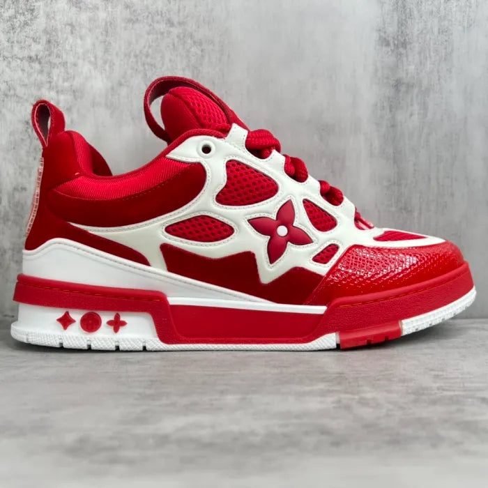 LV Skate Sneaker Red White