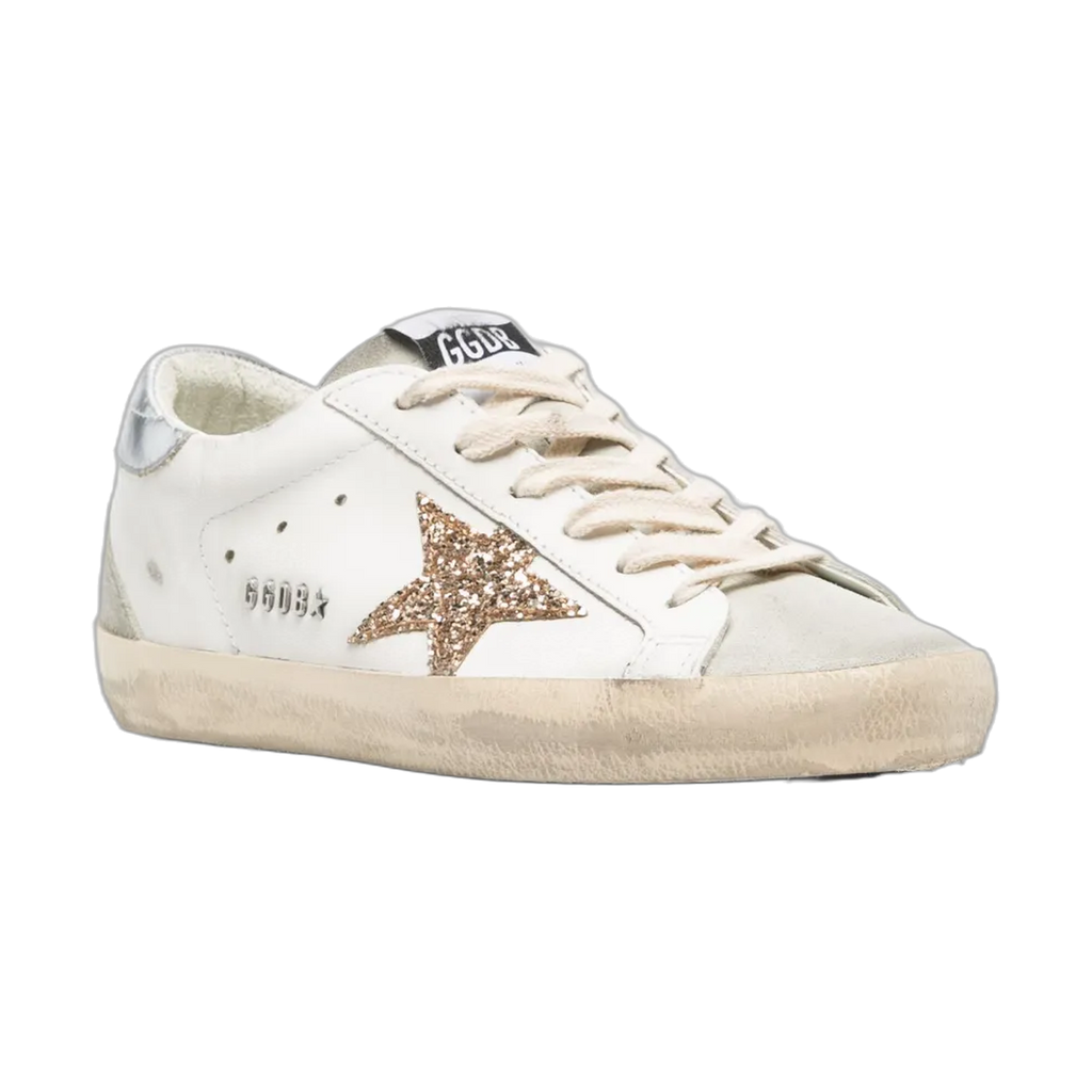 Golden Goose Super-Star White Gold Silver Star