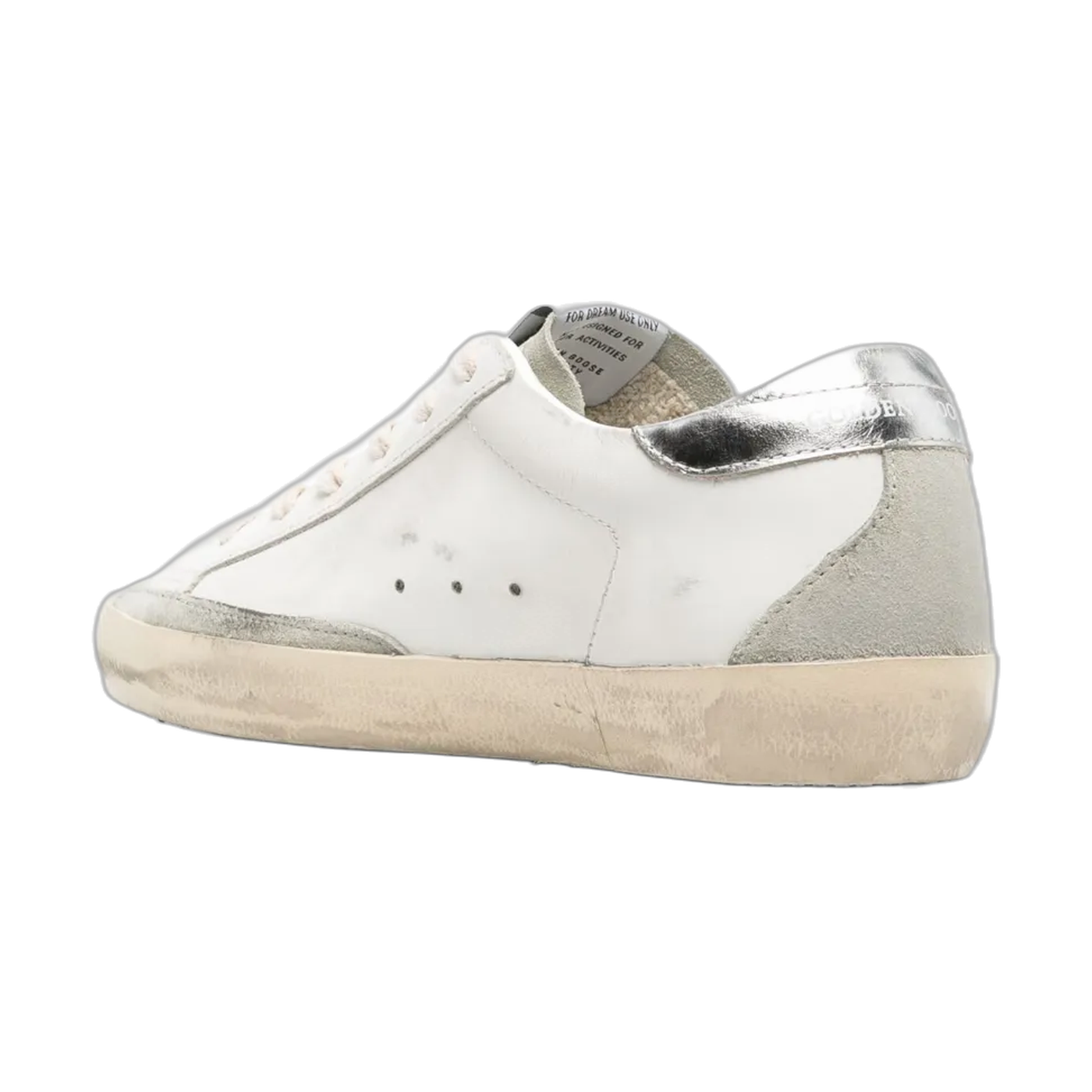 Golden Goose Super-Star White Gold Silver Star