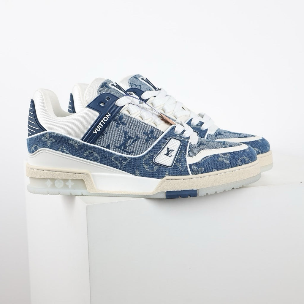 LV Trainer Denim Monogram Blue