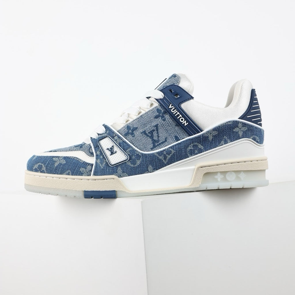 LV Trainer Denim Monogram Blue