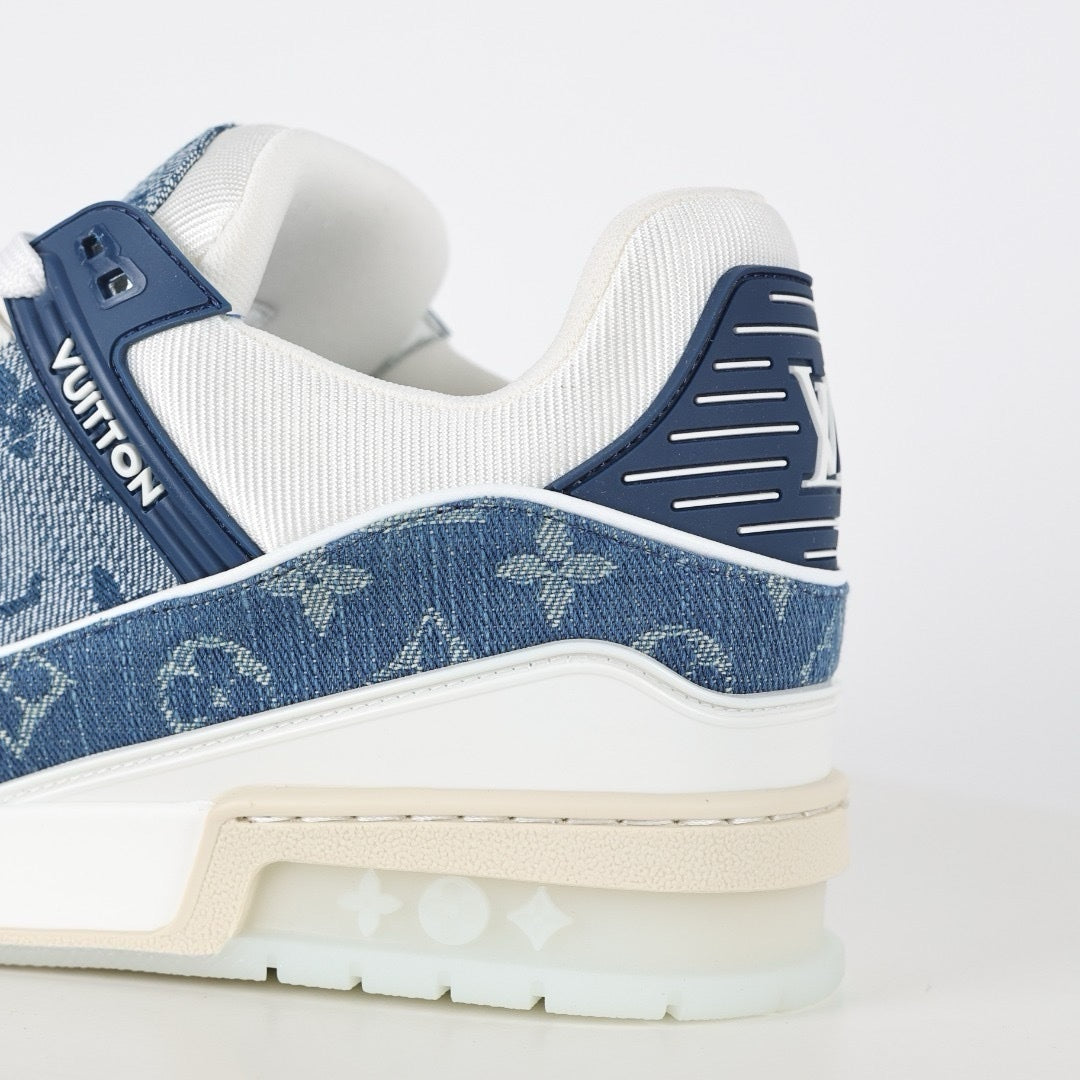 LV Trainer Denim Monogram Blue