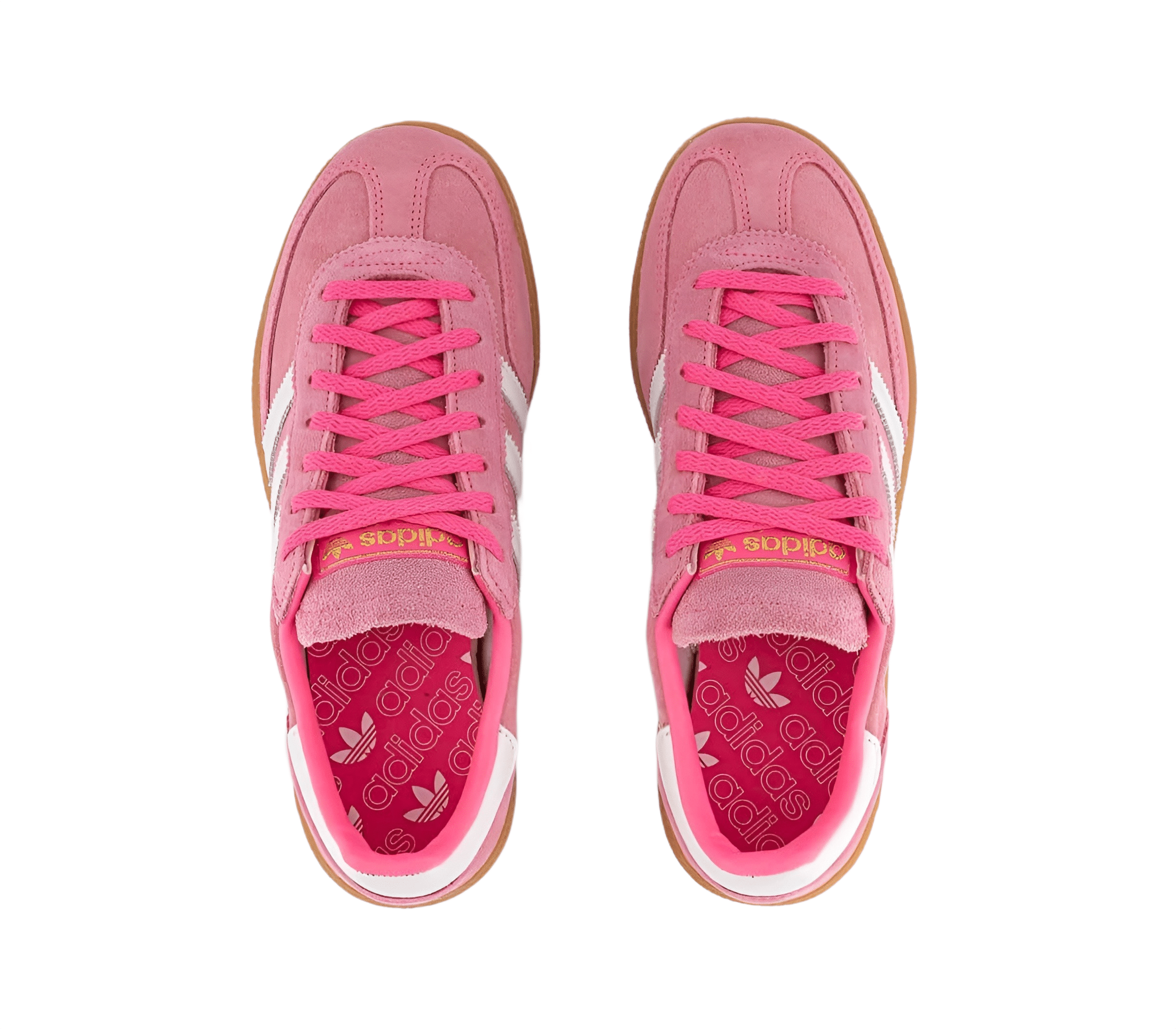 adidas Handball Spezial Trainers Lucid Pink White Gold Metallic - Vista superior