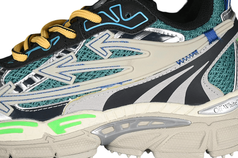Off-White Be Right 'Grey Green Yellow'